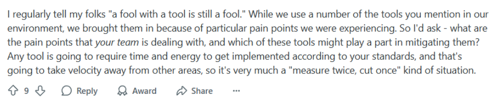 reddit-comment-dev-productivity-tools